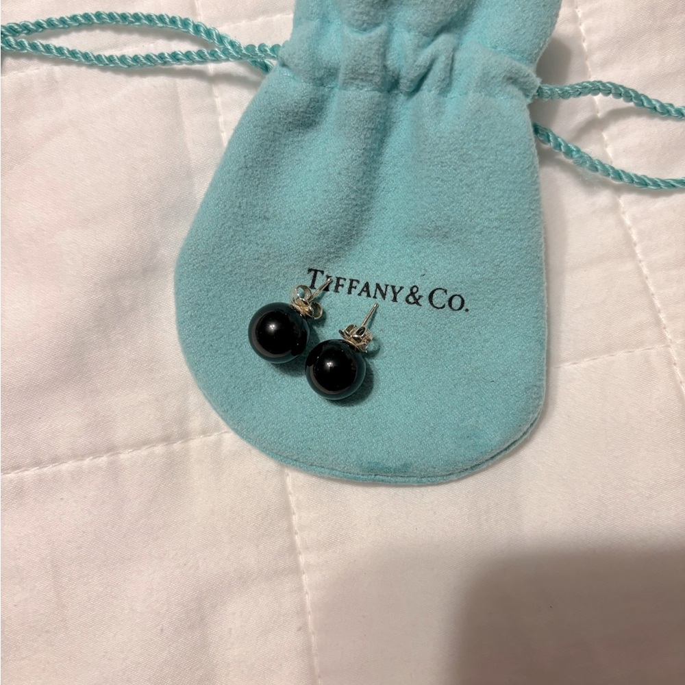 Tiffany & Co. Ball Bead Earrings - Black